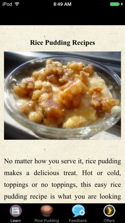 Rice Pudding Recipes - Dessert