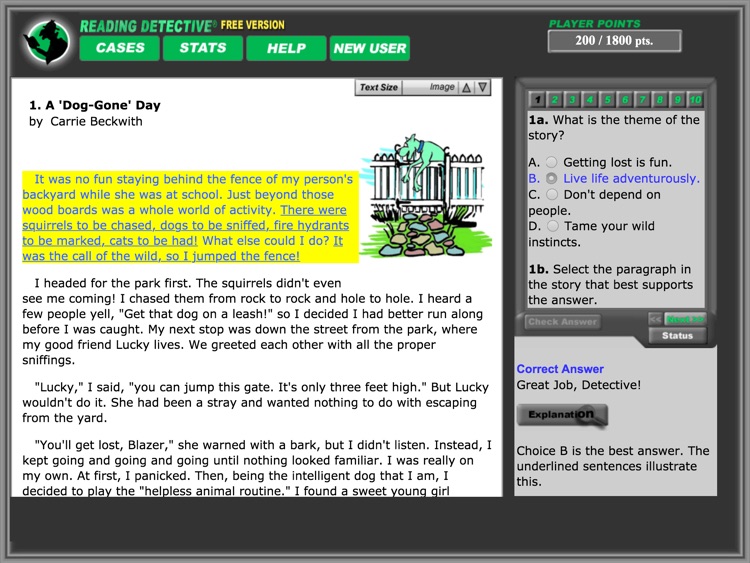 Reading Detective® A1 (Free) screenshot-3