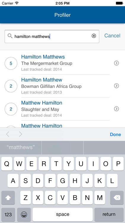 Mergermarket Profiler