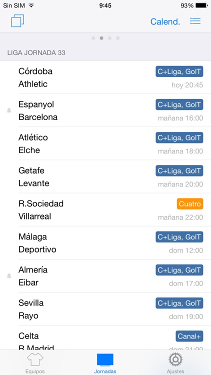 Goles Messenger - Instant live scores and football alerts