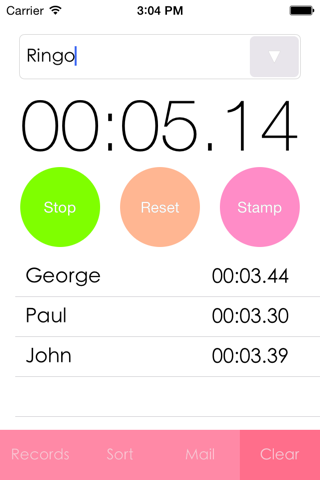 Stopwatch Recorder screenshot 2