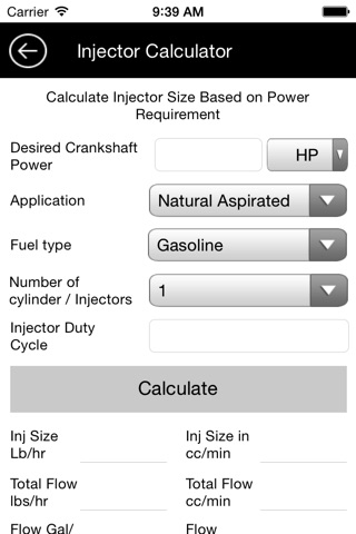 Injector Calculator screenshot 3