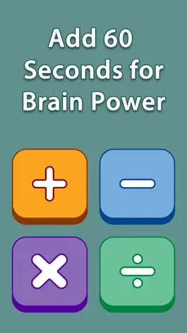 Game screenshot Add 60 Seconds for Brain Power - Subtraction Lite Free mod apk