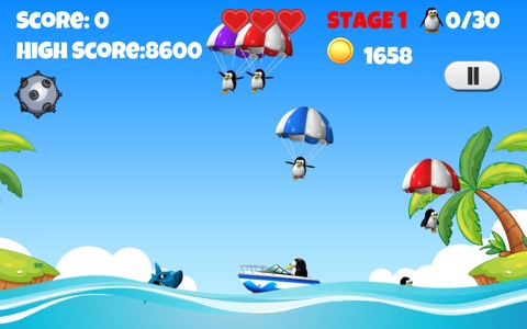 Super Penguin Rescue Free - "Marco" The Penguin vs "Steven" The Shark!のおすすめ画像1