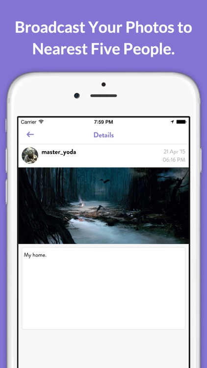 Nearest5 - Share messages and photos with five people nearby & make an epic first impression