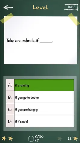 Game screenshot iPractise English Grammar Test hack