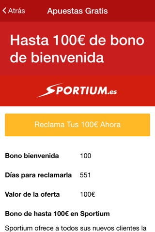 Apuestas gratis, Casas de apuestas, Ofertas y Consejos sobre apuestas - ¡Atrape una apuesta gratis hoy! screenshot 2