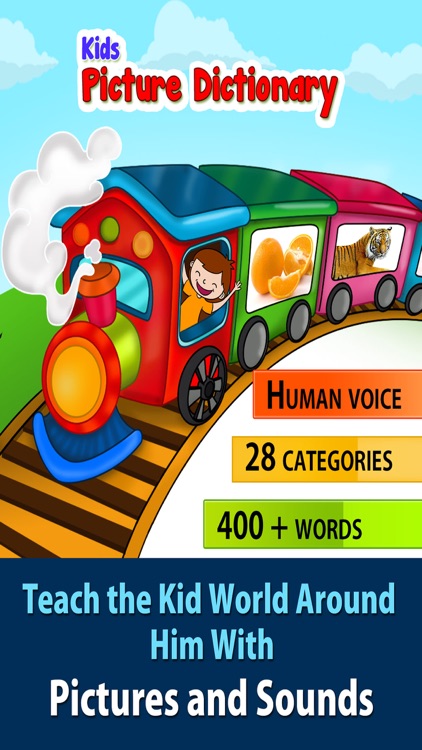 Kids Picture Dictionary, Interactive talking vocabulary for children to know first words