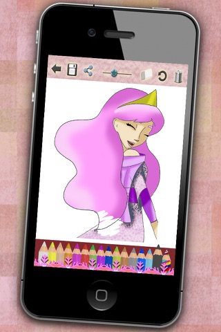 Dibujos para colorear princesas mágico - Premium screenshot 4