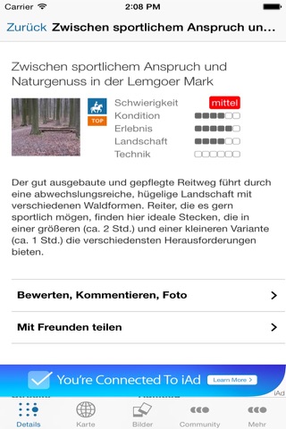 Pferde - outdooractive.com Themenapp screenshot 3