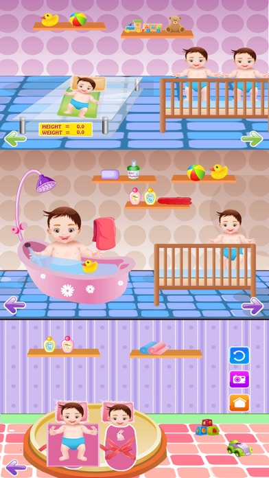 新生児の双子の赤ちゃん & ママのケア - プレイ無料子供のゲームのおすすめ画像1