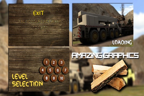 Log Transporter Cargo Truck 3D - Be real trucker in the woods and enjoy simulation screenshot 4