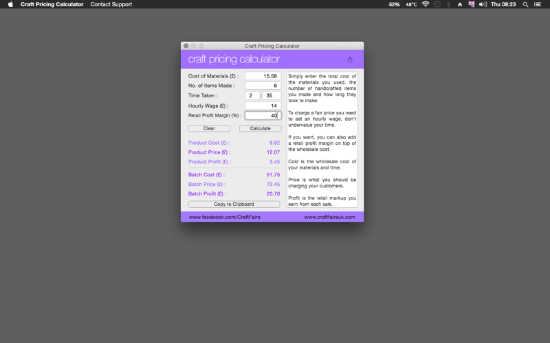 Craft Pricing Calculator thumbnail 2
