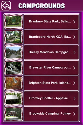 Vermont Campgrounds Offline Guide screenshot 2