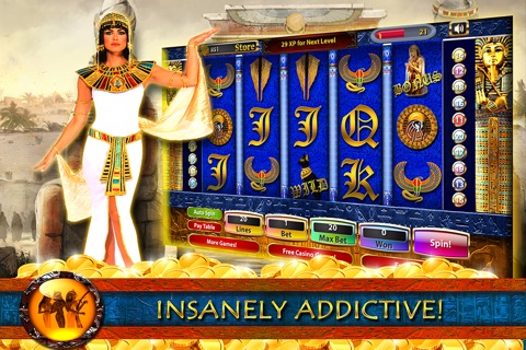 "777" Pyramid Casino HD -  FREE Cleopatra Way Slots of Video Gambling Ancient Treasure Poker Machines screenshot 3