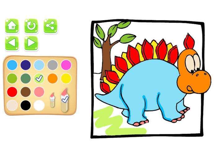 My Dino Coloring Book For Kids And Toddler Game
