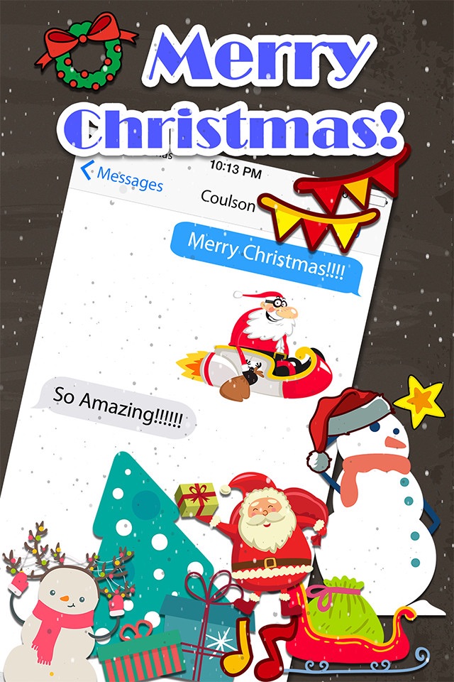 Merry Christmas Emoji - Holiday Emoticon Stickers & Emojis Icons for Message Greeting screenshot 2