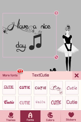 TextCutie - Texting with Photo Caption & Add Font,Sticker,Emoji on Background Pic screenshot 4