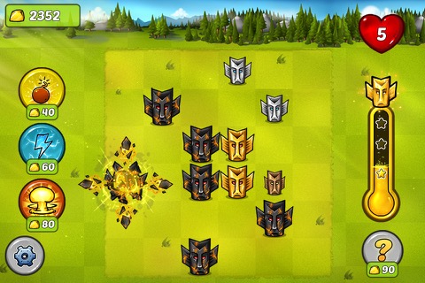 Tiny Totem Tap- Aztec, Mayan gold chain reaction puzzle game hdのおすすめ画像1