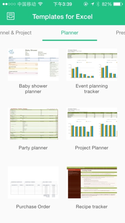 Templates for MS-Excel