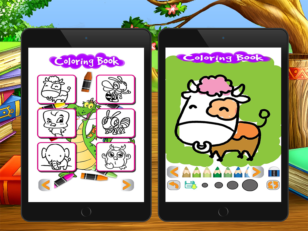 cartoon coloring page art game for kid screenshot 9