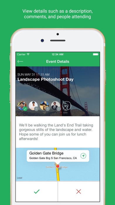 Screenshot #2 pour Bash - Organize activities with friends