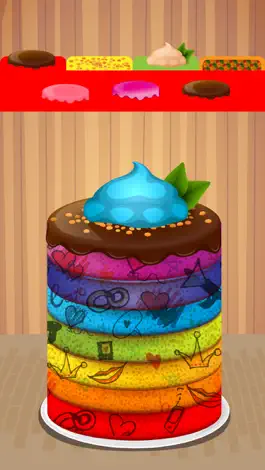 Game screenshot Rainbow Cake Maker - A crazy kitchen christmas cake tower making, baking & decorating game apk