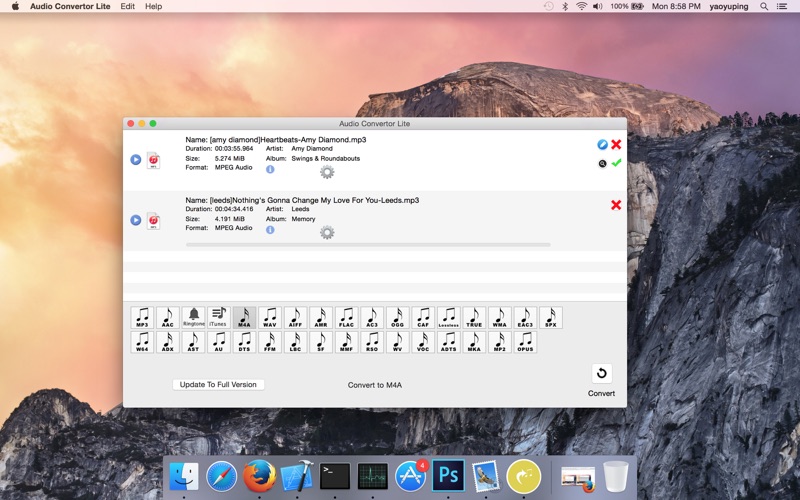 Screenshot #2 pour Audio Convertor Lite