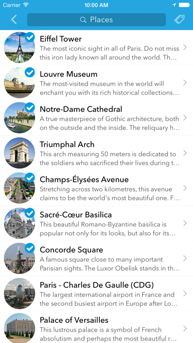 Screenshot #3 pour France Planificateur de voyages, guides de voyage & cartes en ligne des villes de Nice, Lyon, Marseille