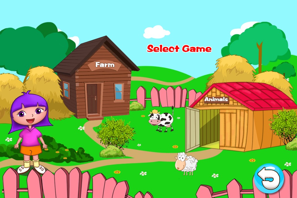 Anna's animals farm house - (Happy Box)free english learning toddler games screenshot 2
