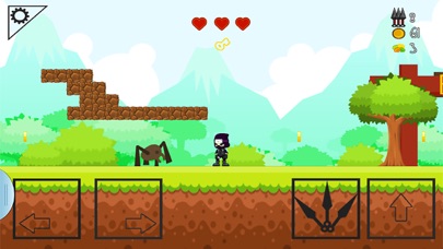 Screenshot #2 pour NINJA SIDE 2D (A platform jump n shoot game)