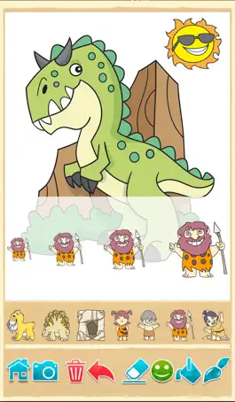Game screenshot Книжка-раскраска динозавров hack