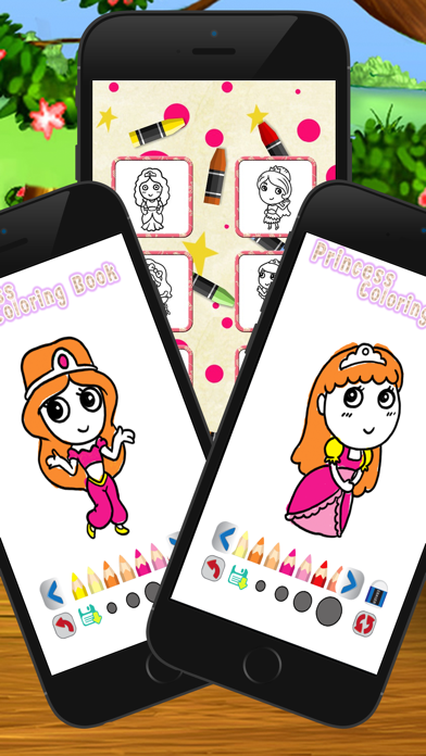 Screenshot #1 pour jolie princesse Coloriage livre page pour enfant