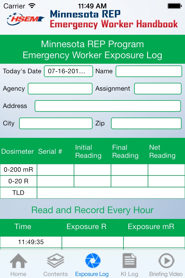 Minnesota Radiological Emergency Preparedness (REP) Emergency Worker Handbook screenshot 2