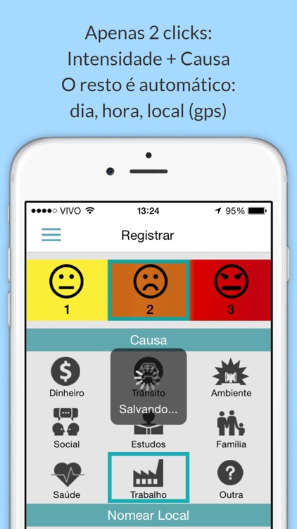 Stresslab - Ferramentas para autocontrole do stress. Para registrar com facilidade as ocorrências diárias de stress, oferecendo recursos, como gráficos e um guia de respiração e relaxamento, que auxiliam no controle e redução do stress.