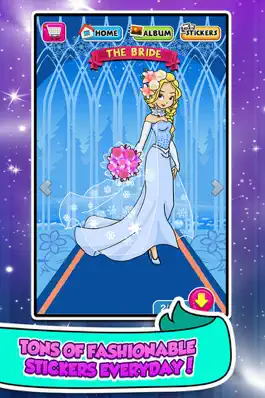 Game screenshot Princess Sticker Salon Game - frozen make-up wedding & dress up girl makeover! mod apk
