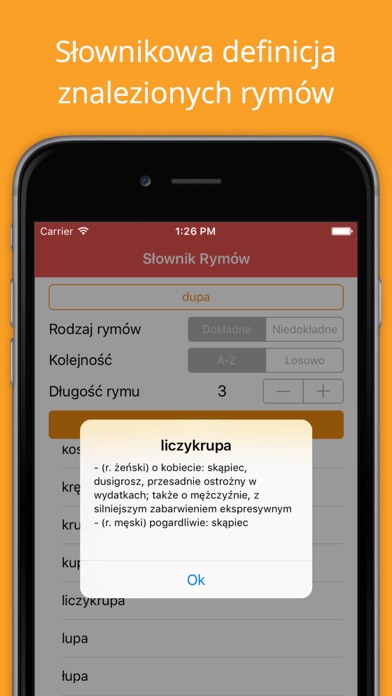 Słownik Rymów - polskie rymy Screenshot