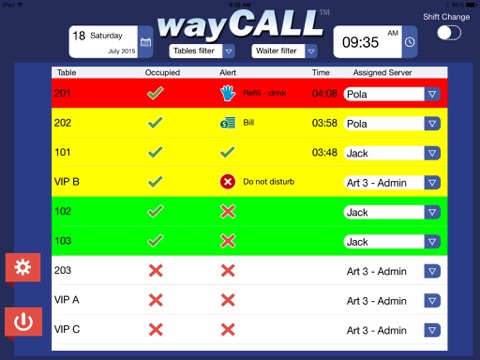 wayCALL Terminal screenshot 2