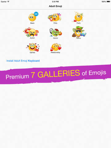 Screenshot #6 pour Adult Emoji Icons PRO - Romantic Texting & Flirty Emoticons Message Symbols