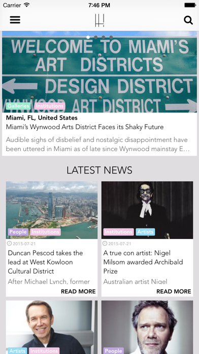 H A P P E N I N G ! iPhone screenshot 1 - News app