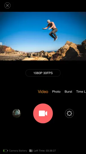 Captura de pantalla de EZVIZ SPORTS en iPhone 1