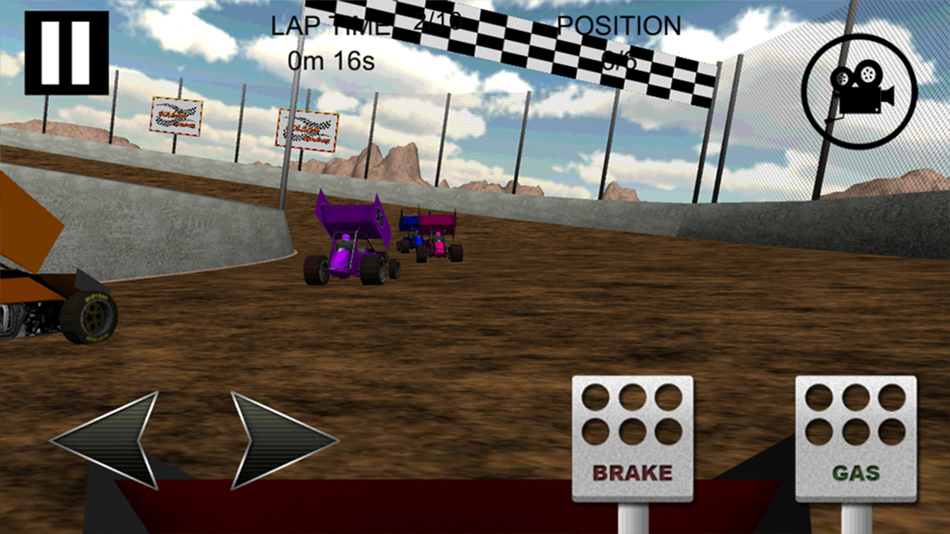 #2. Sprint Car Dirt Track Game (iOS) โดย: Raz Games