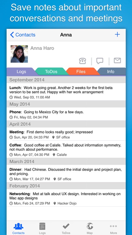 Contacts Journal CRM: Build Business Relationships screenshot-0
