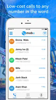 mobu - international calls app iphone screenshot 1
