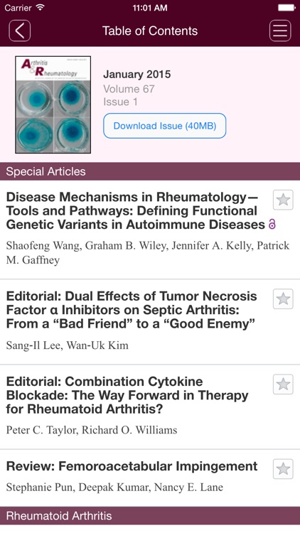 Arthritis & Rheumatology