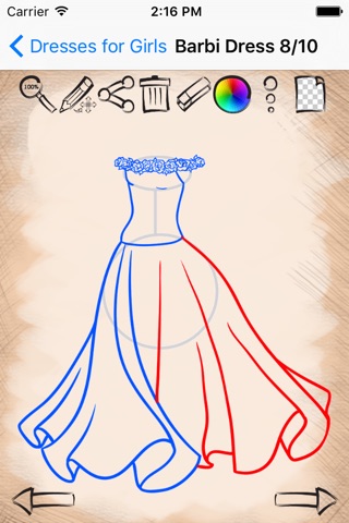 How To Draw Cute Dresses screenshot 3