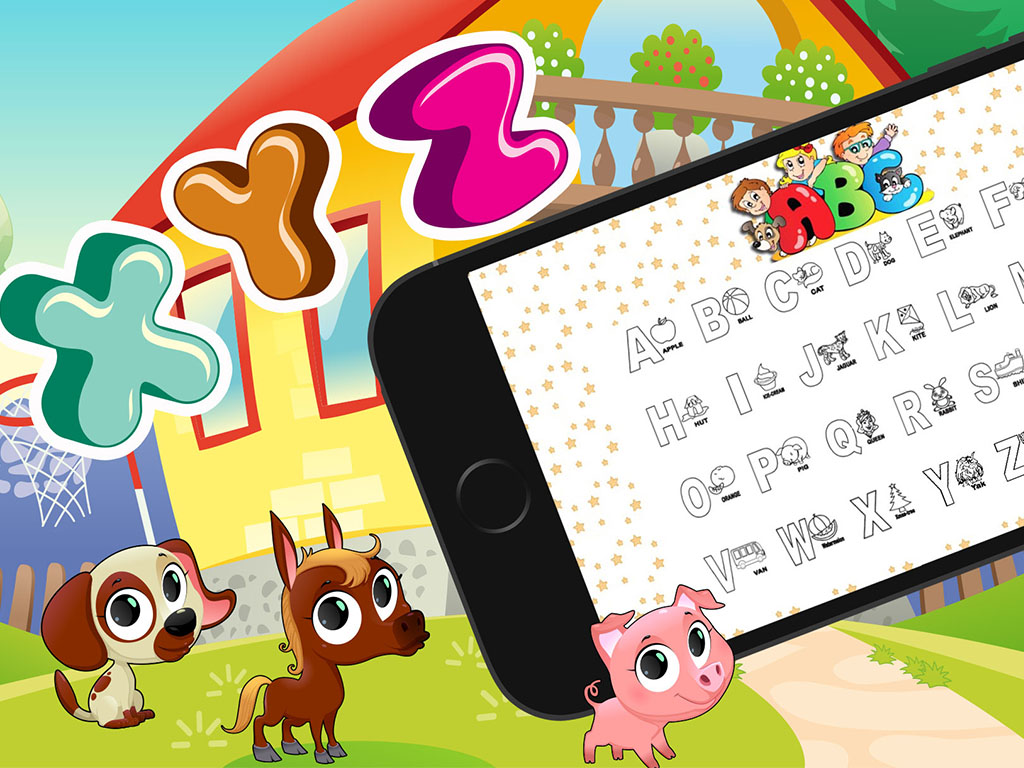 Abc Animal Alphabet Coloring Pages To Write - Educational Game For Kids Edu Room Pbs And Prek Pre Games screenshot 5