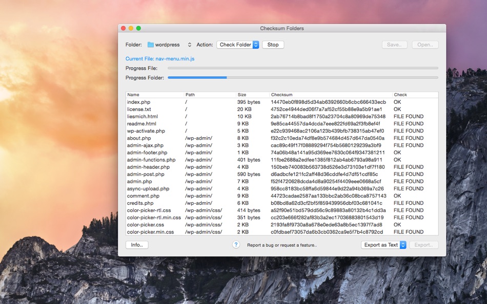 #2. Checksum Folders (macOS) 由: Markus Moehler