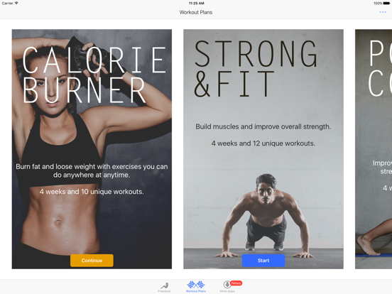 Stark Bodyweight iPad app afbeelding 4