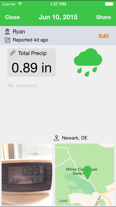 MyPrecip screenshot